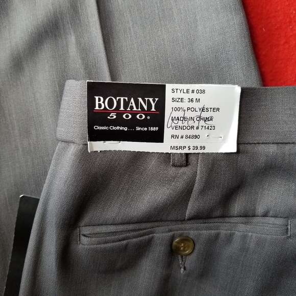 Botany 500 Gray Slacks - Picture 3 of 8